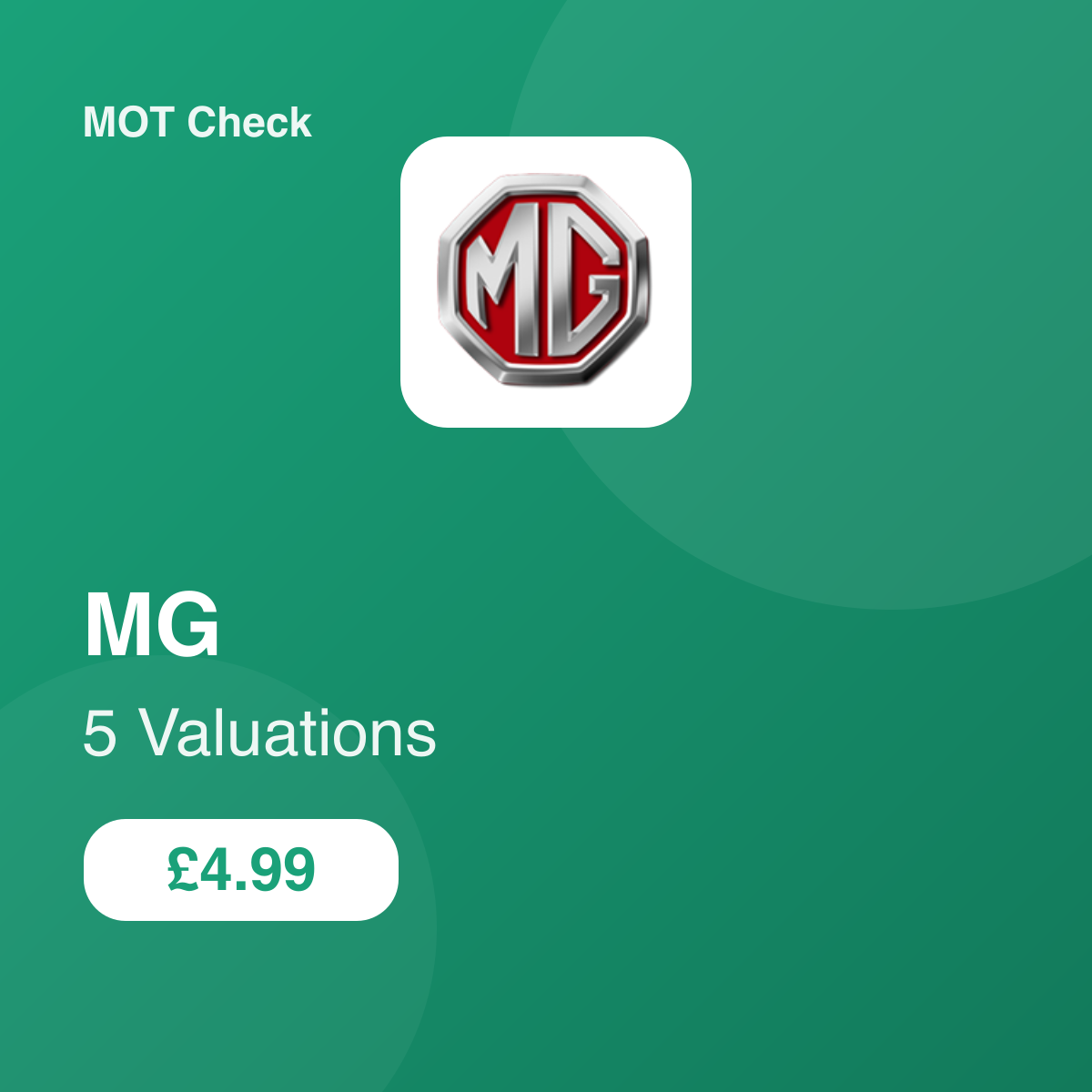 5 MG Valuation