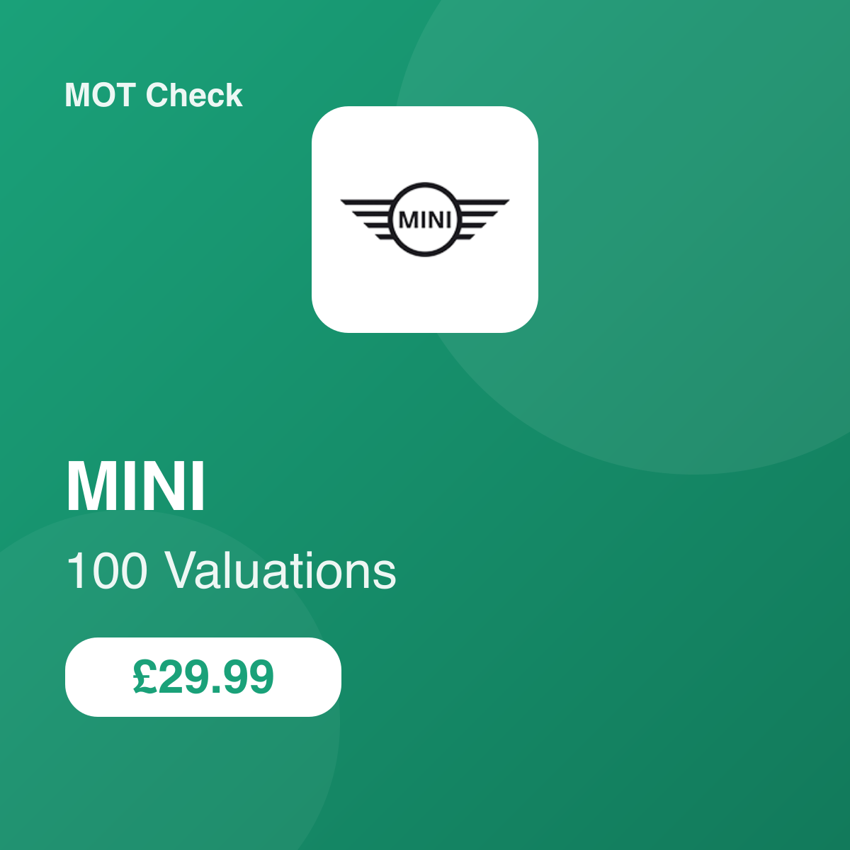 100 MINI Valuations