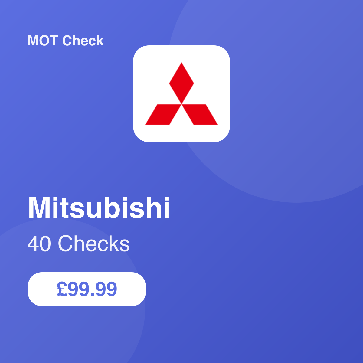 40 Mitsubishi Checks