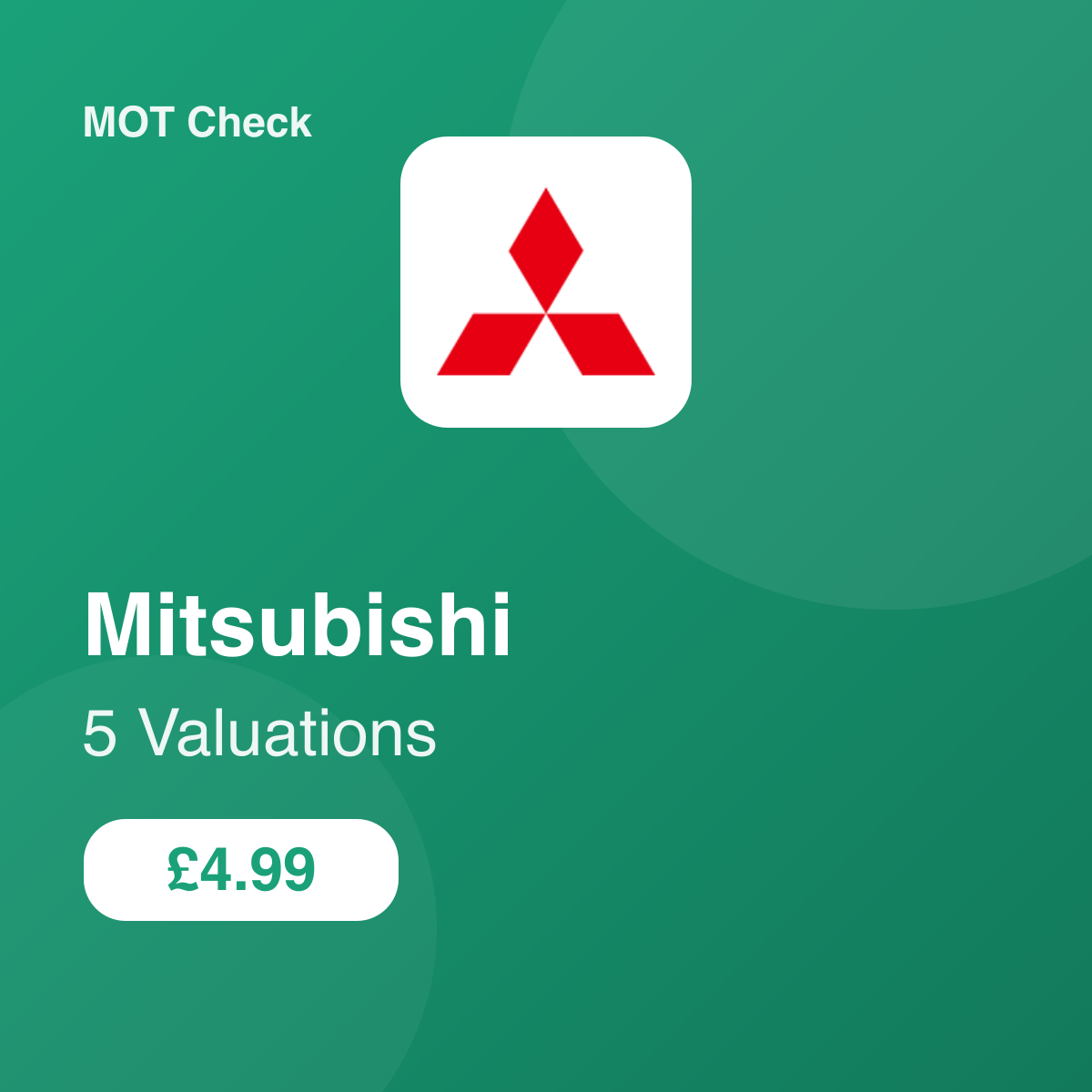 5 Mitsubishi Valuation