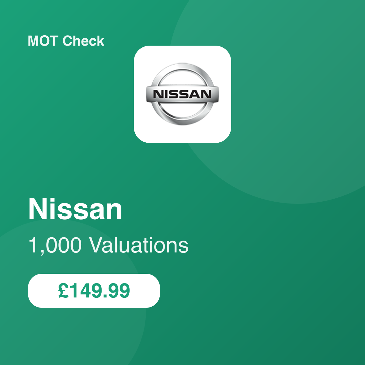 1000 Nissan Valuations