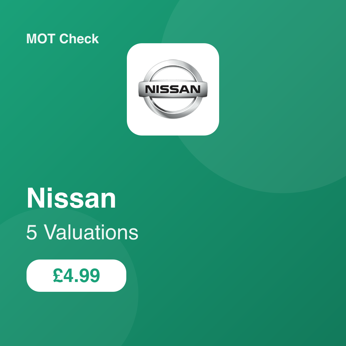 5 Nissan Valuation