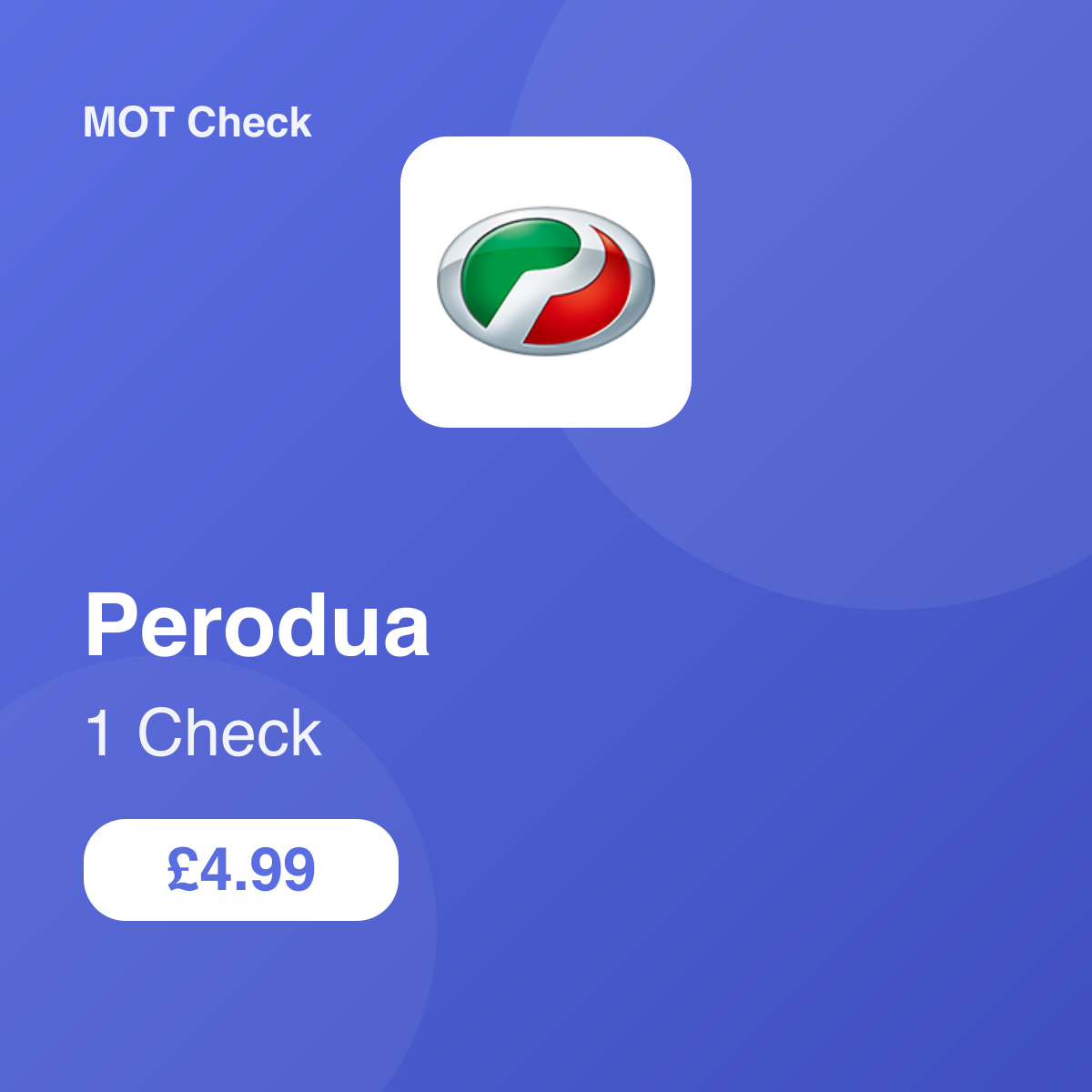 1 Perodua Check