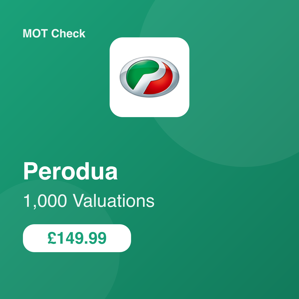 1000 Perodua Valuations
