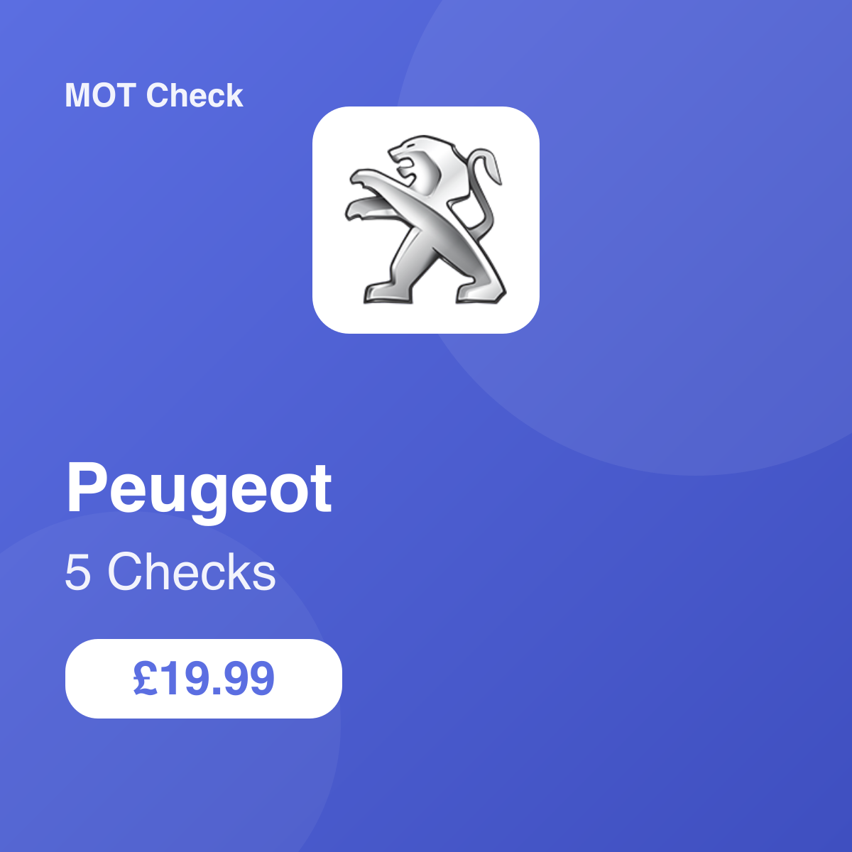 5 Peugeot Checks