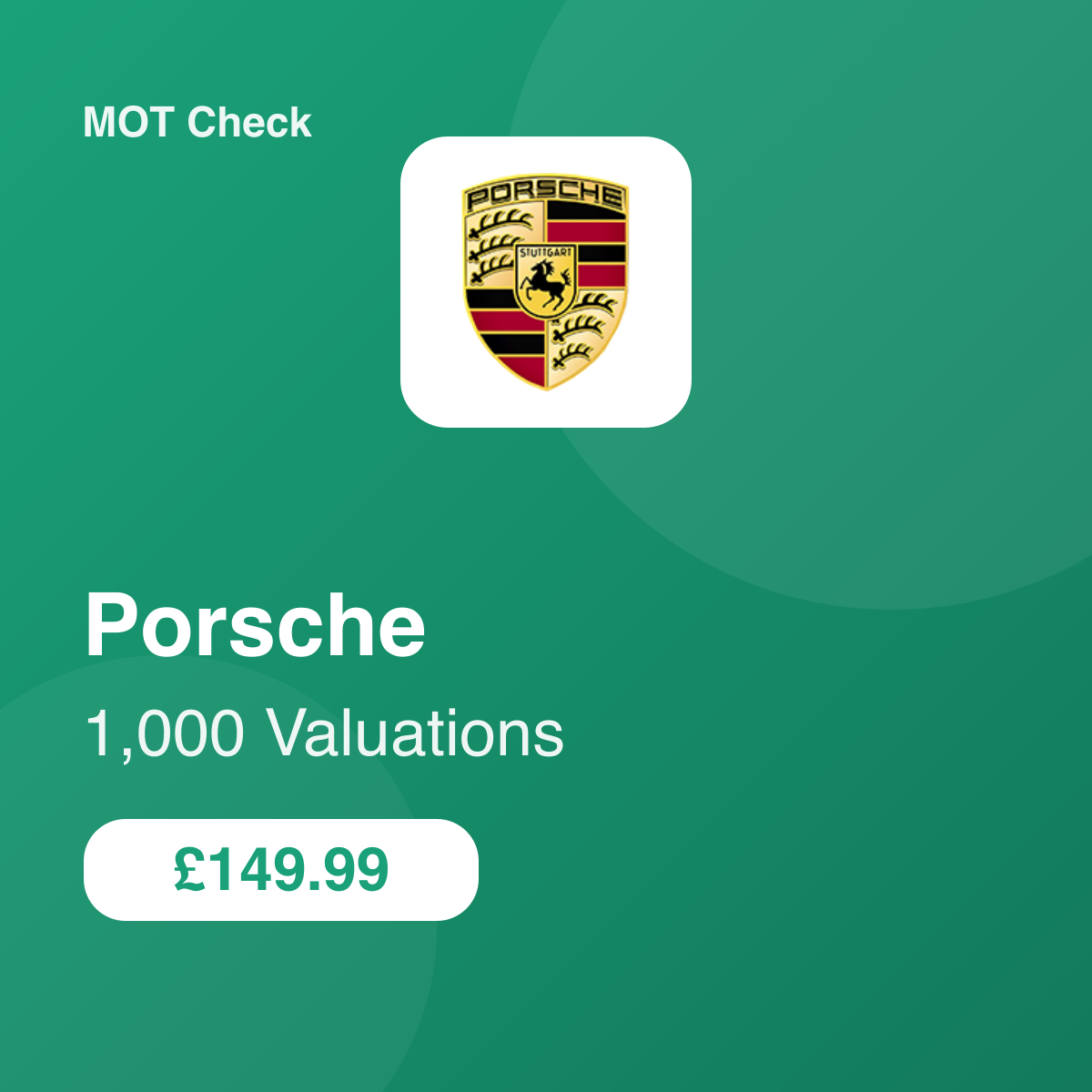 1000 Porsche Valuations