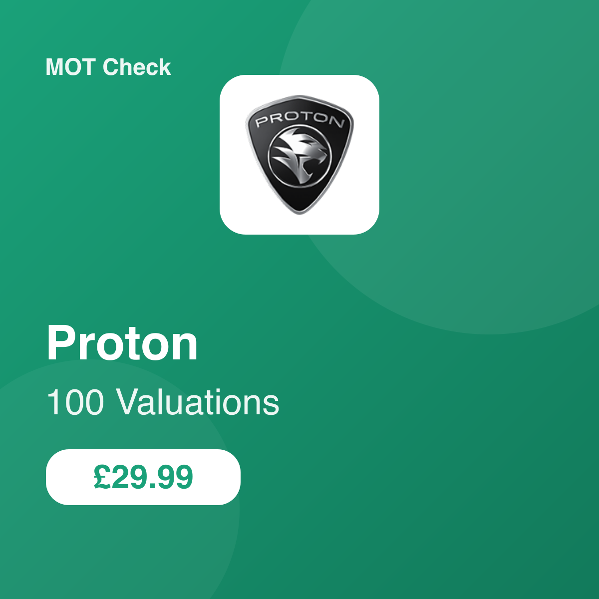 100 Proton Valuations