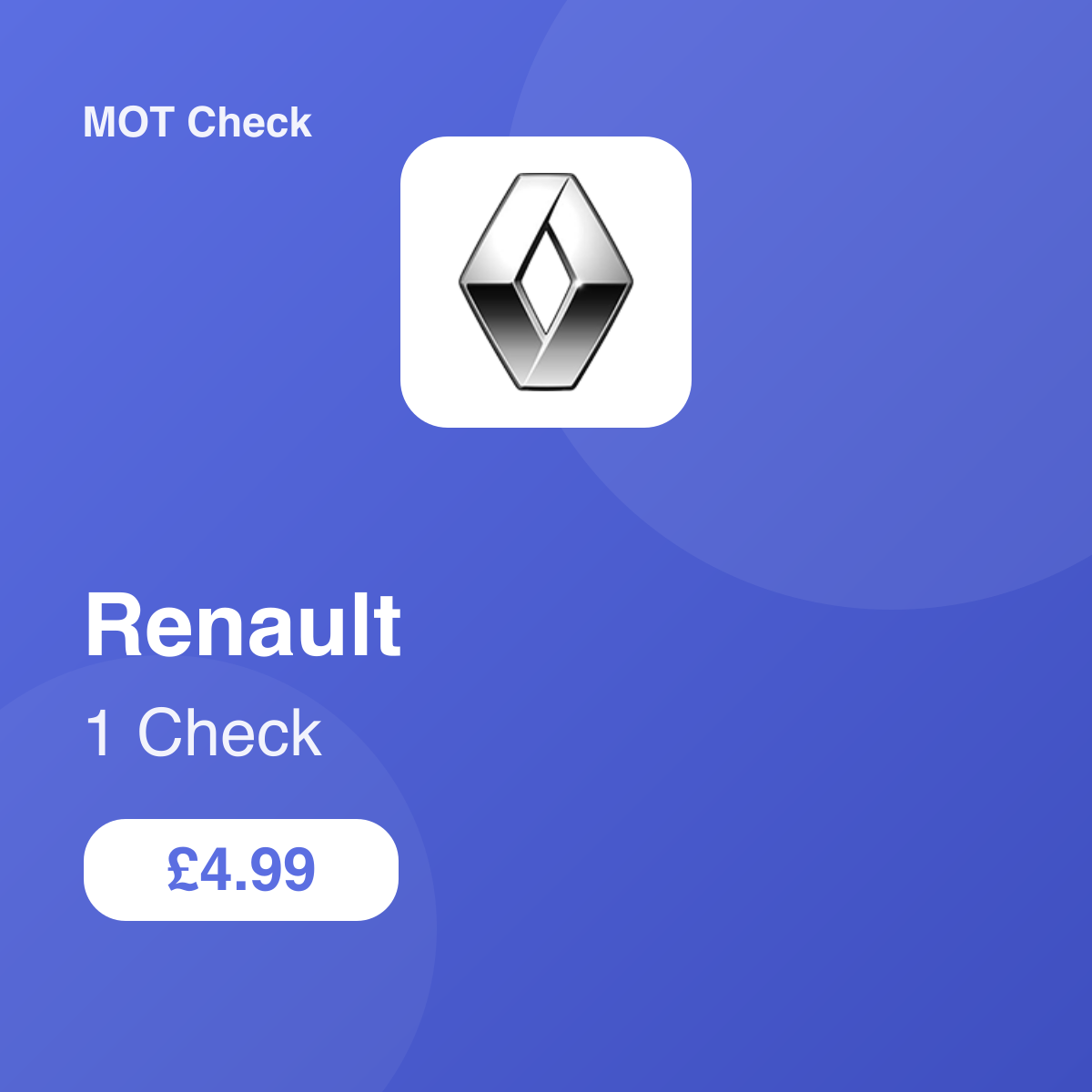 1 Renault Check