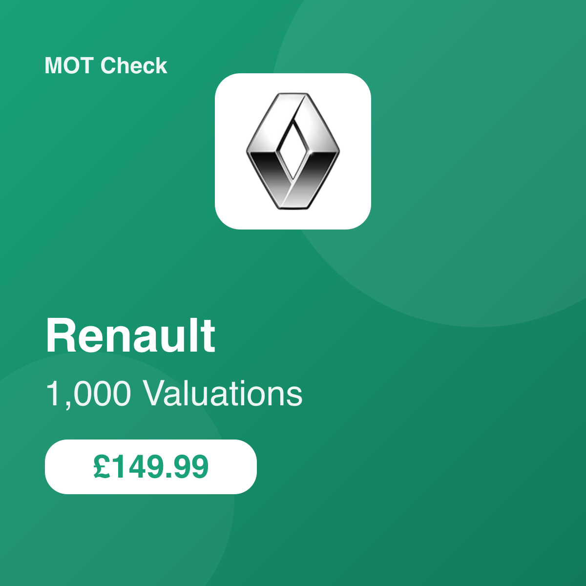 1000 Renault Valuations
