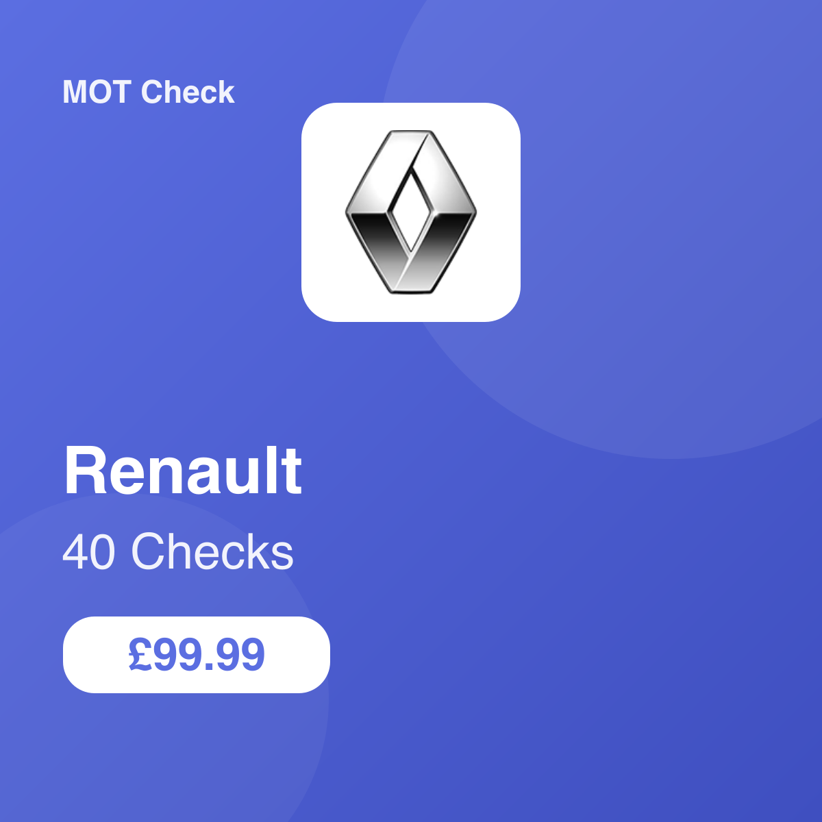40 Renault Checks