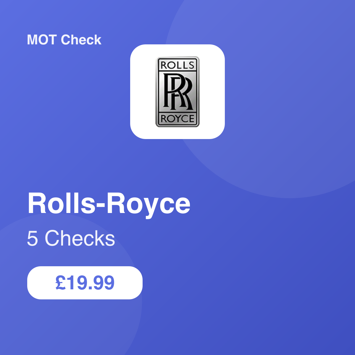 5 Rolls-Royce Checks