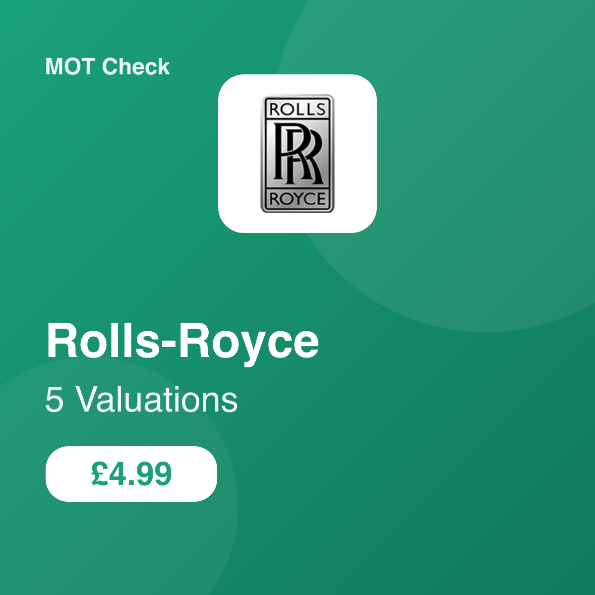 5 Rolls-Royce Valuation