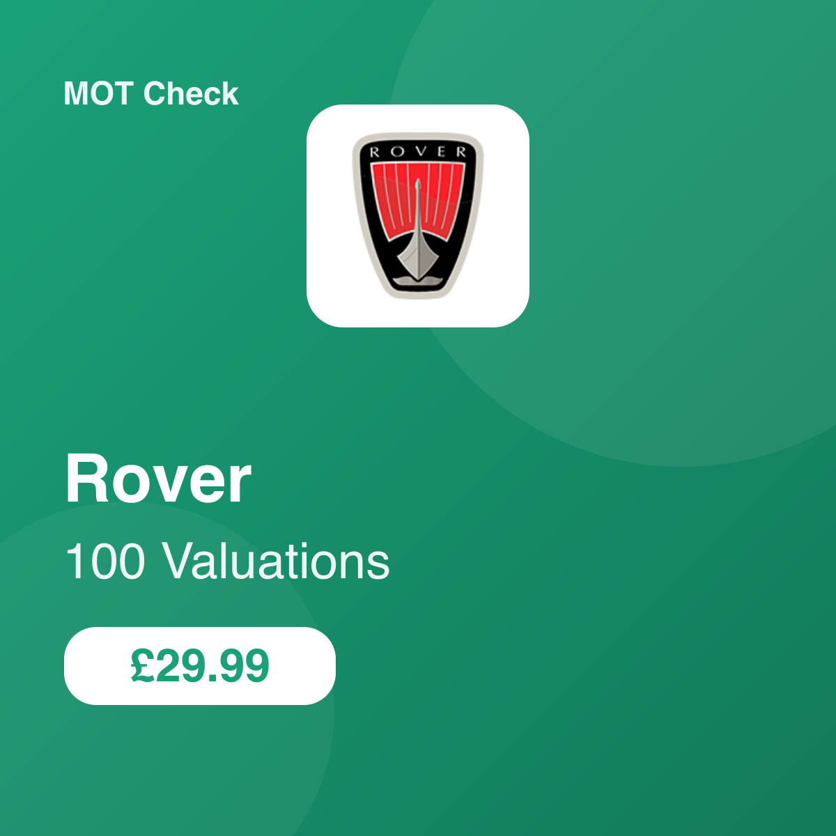 100 Rover Valuations
