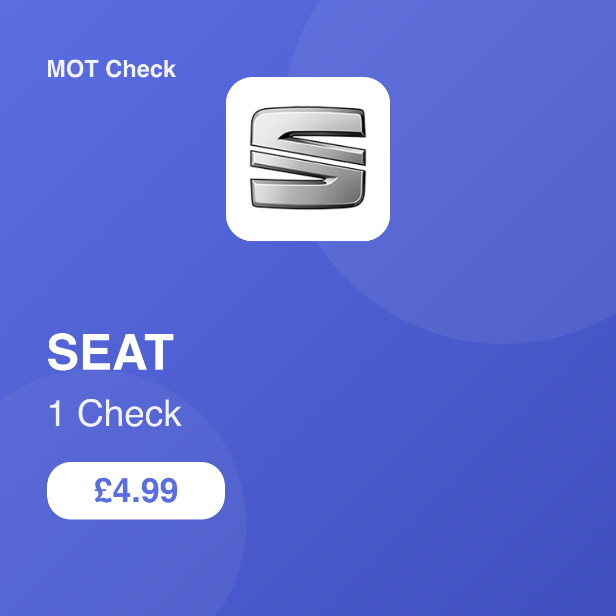 1 SEAT Check