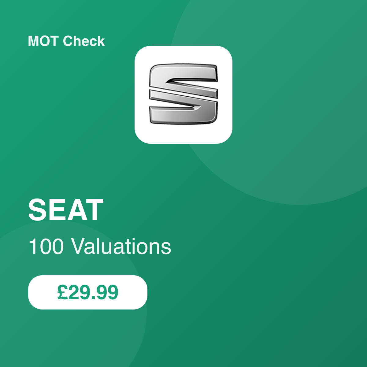 100 SEAT Valuations