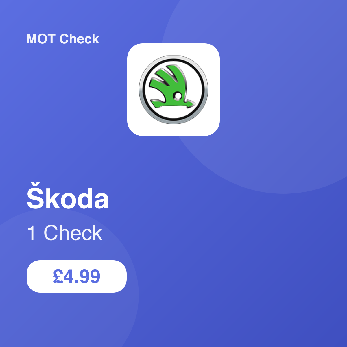 1 Škoda Check