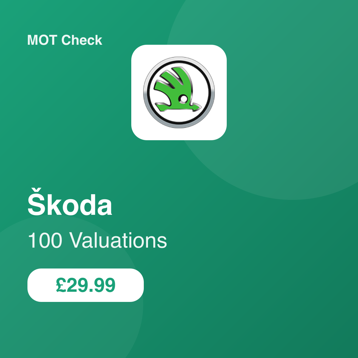 100 Škoda Valuations
