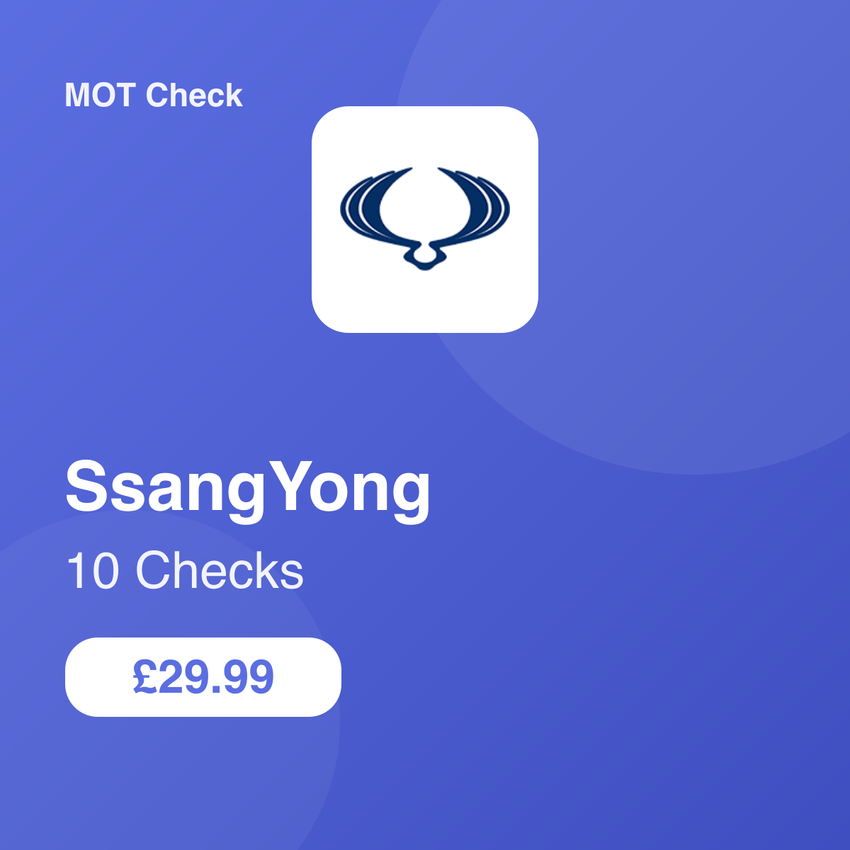 10 SsangYong Checks