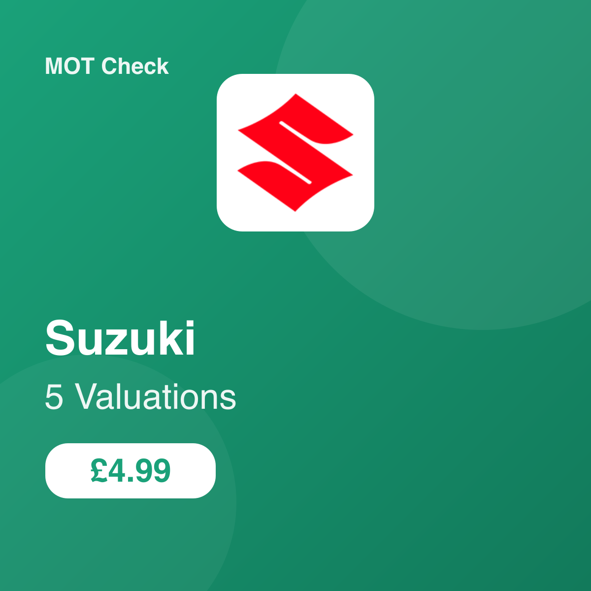 5 Suzuki Valuation