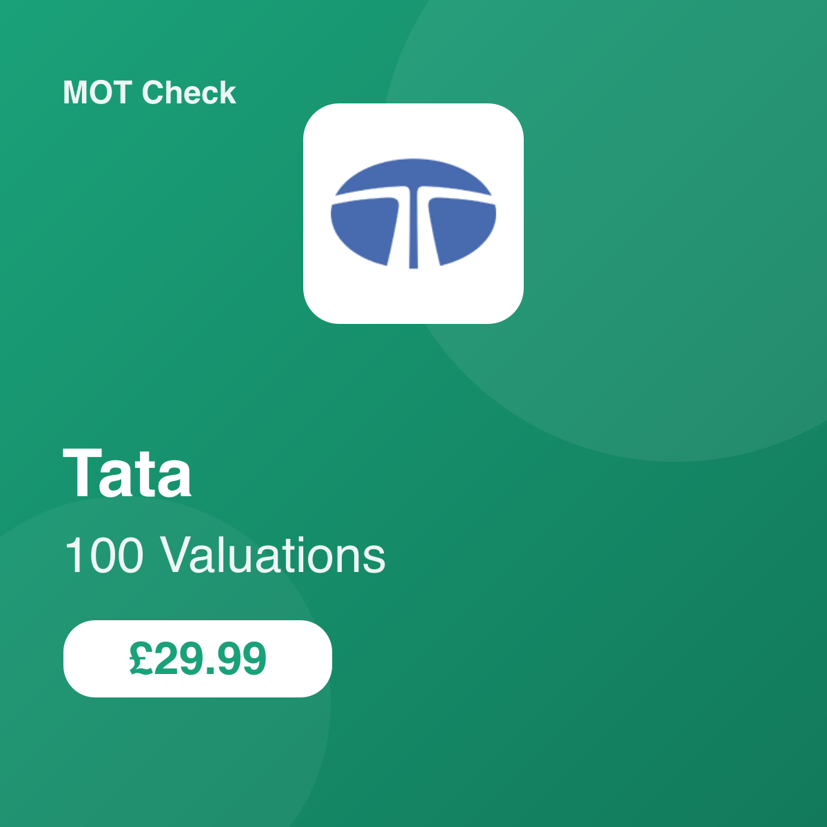 100 Tata Valuations
