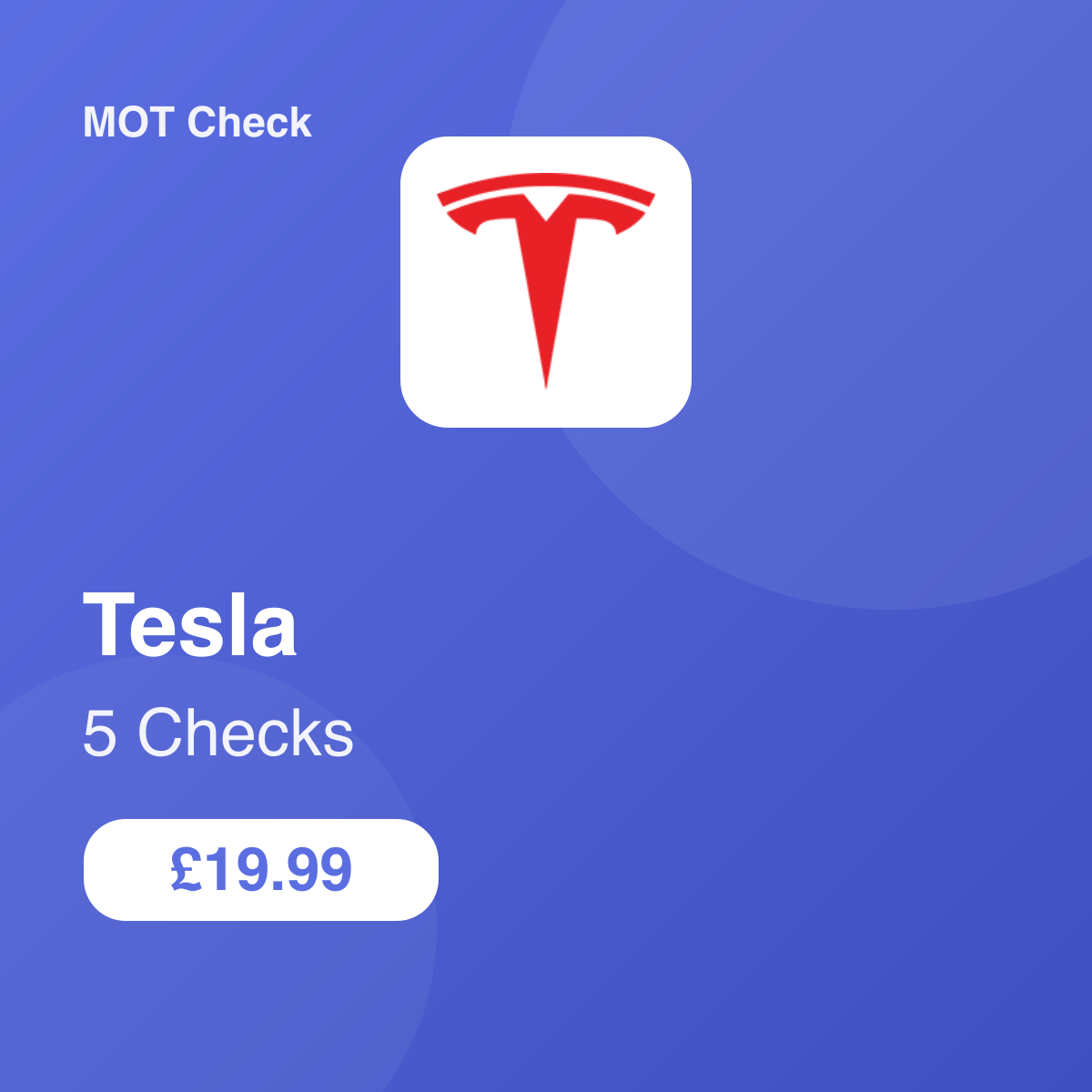 5 Tesla Checks