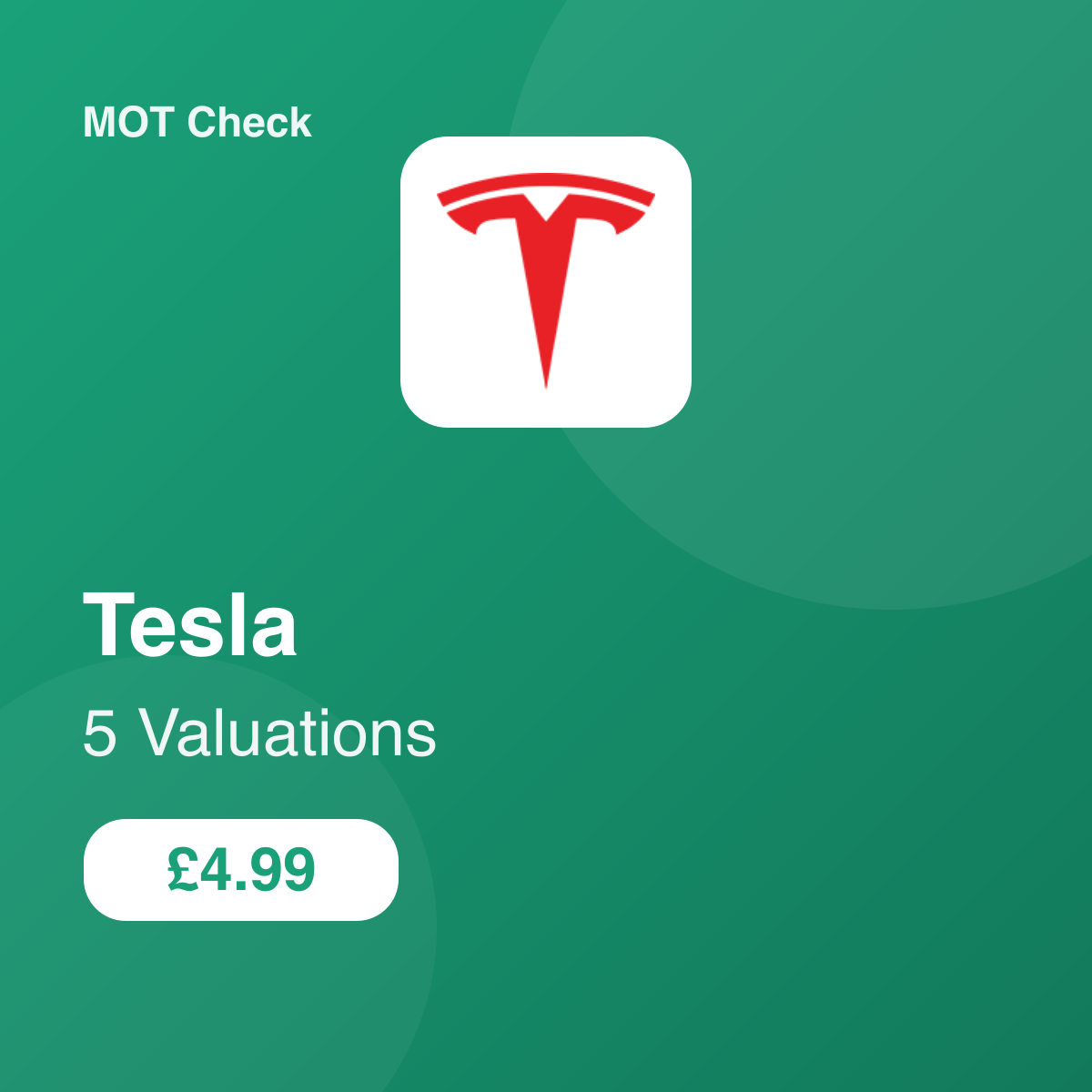 5 Tesla Valuation