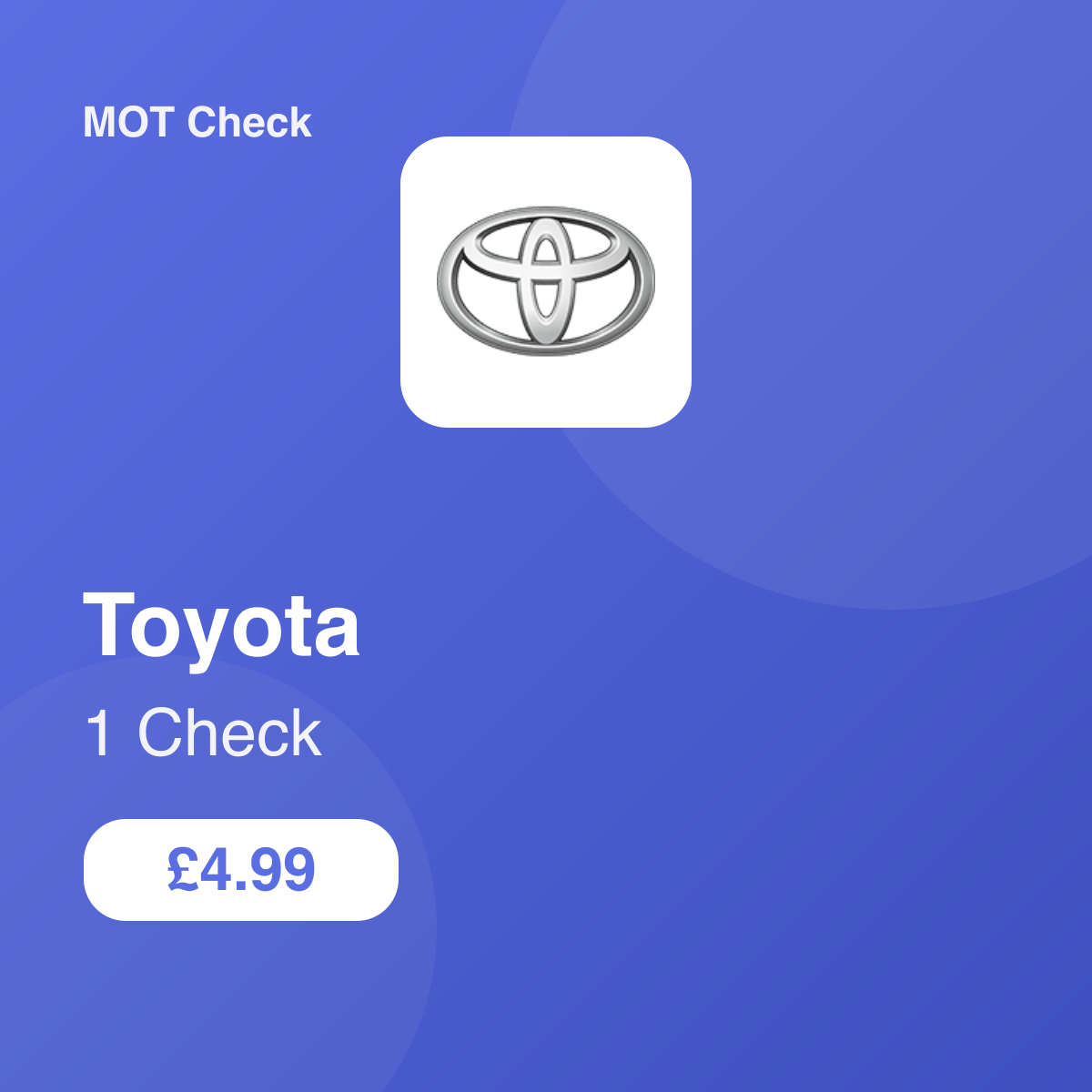 1 Toyota Check