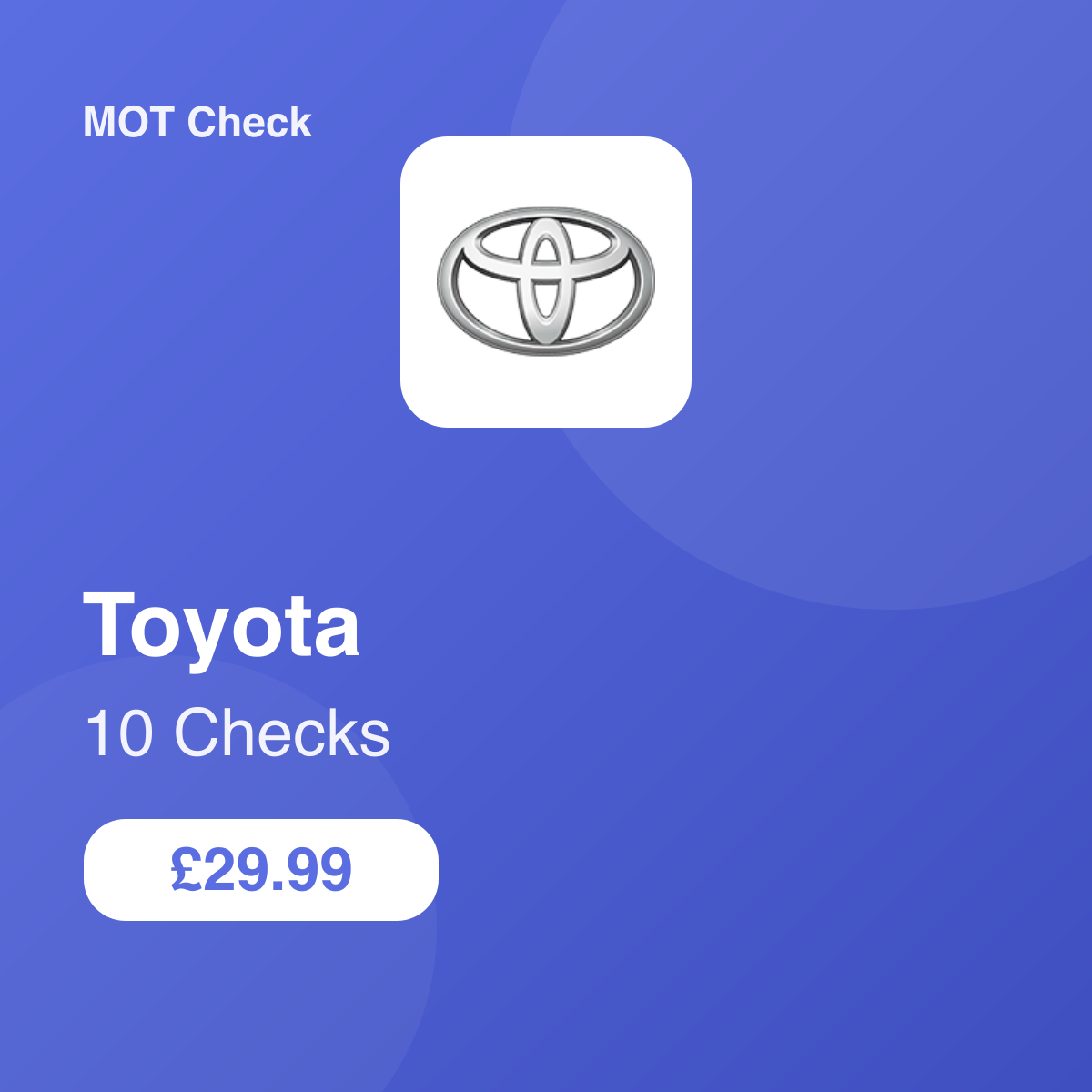 10 Toyota Checks