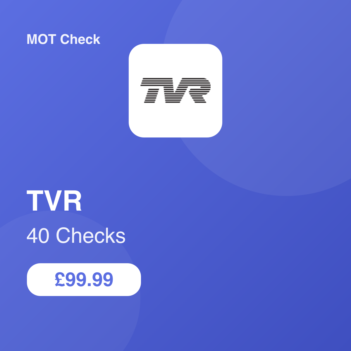 40 TVR Checks