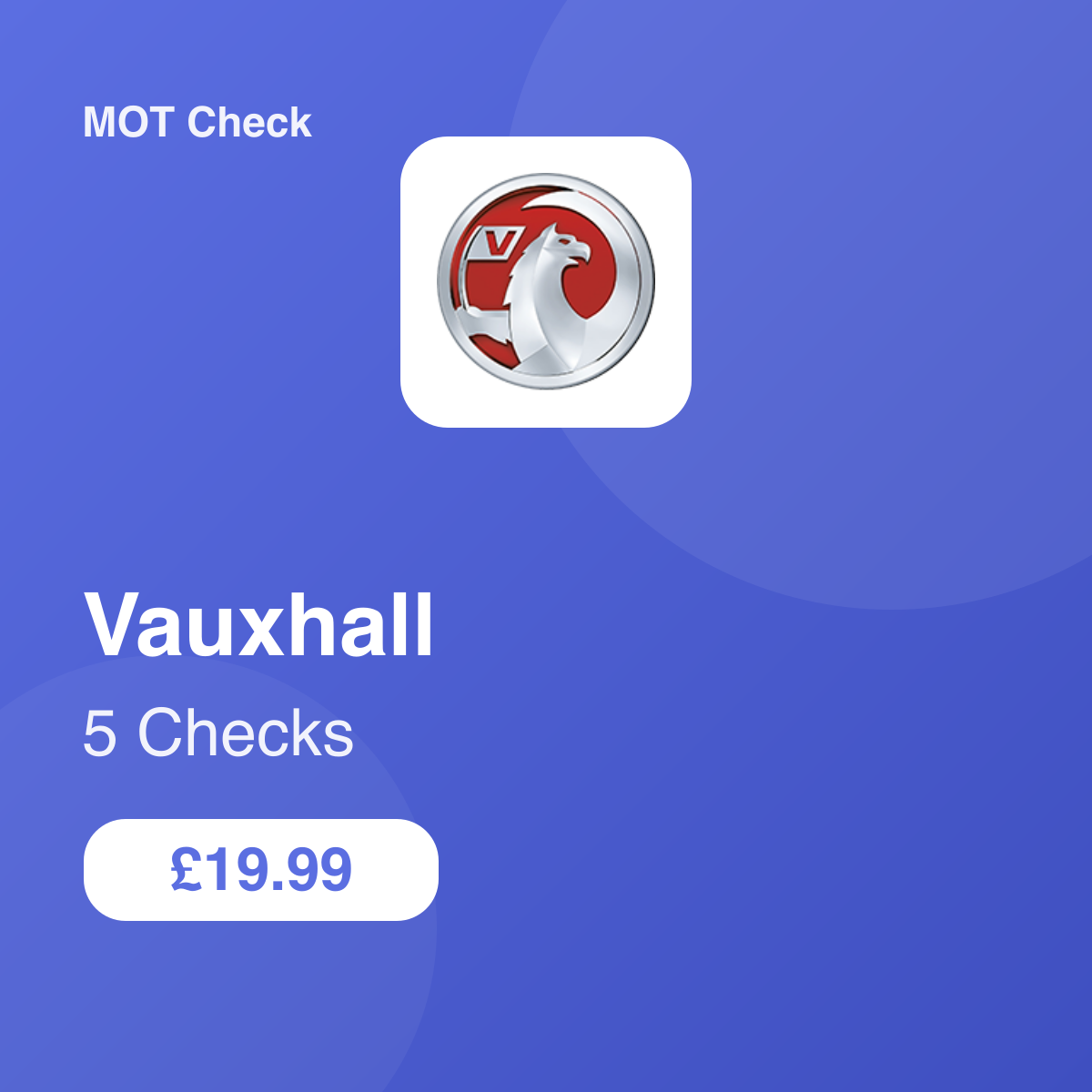 5 Vauxhall Checks