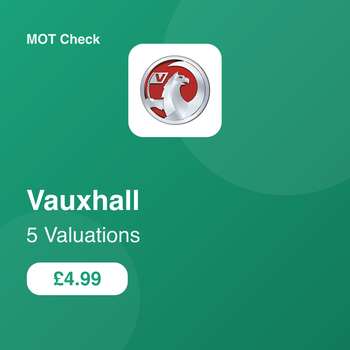 5 Vauxhall Valuation