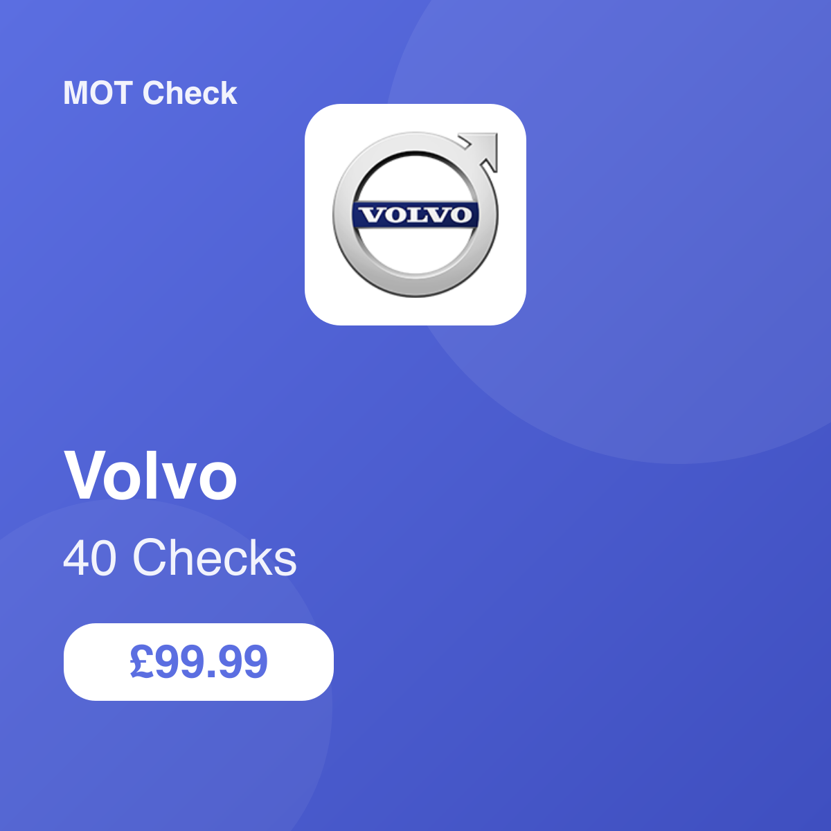 40 Volvo Checks